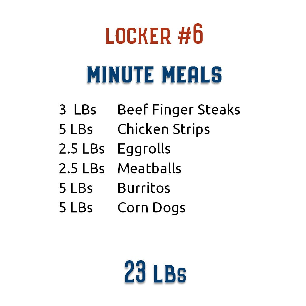 Locker Special #6 - Minute Meals